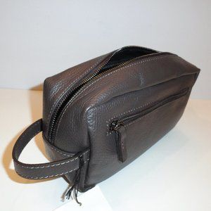 Italian Massei Leather Bag NEW, Luxury Travel, Made in Italy, Dark Brown, M16